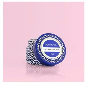 Capri Blue Aloha Orchid Scented Candle - Blue and white Jar , 8.5 oz